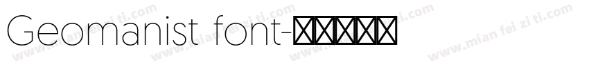Geomanist font字体转换